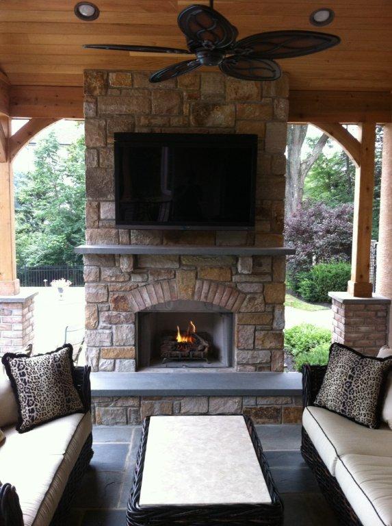 Patio and Deck Fireplace Designs- Fireplaces for Decks- Amazing Decks One of the most popular features for decks or patios are fireplaces. Fireplaces for decks or patios can enhance the value of your outdoor space