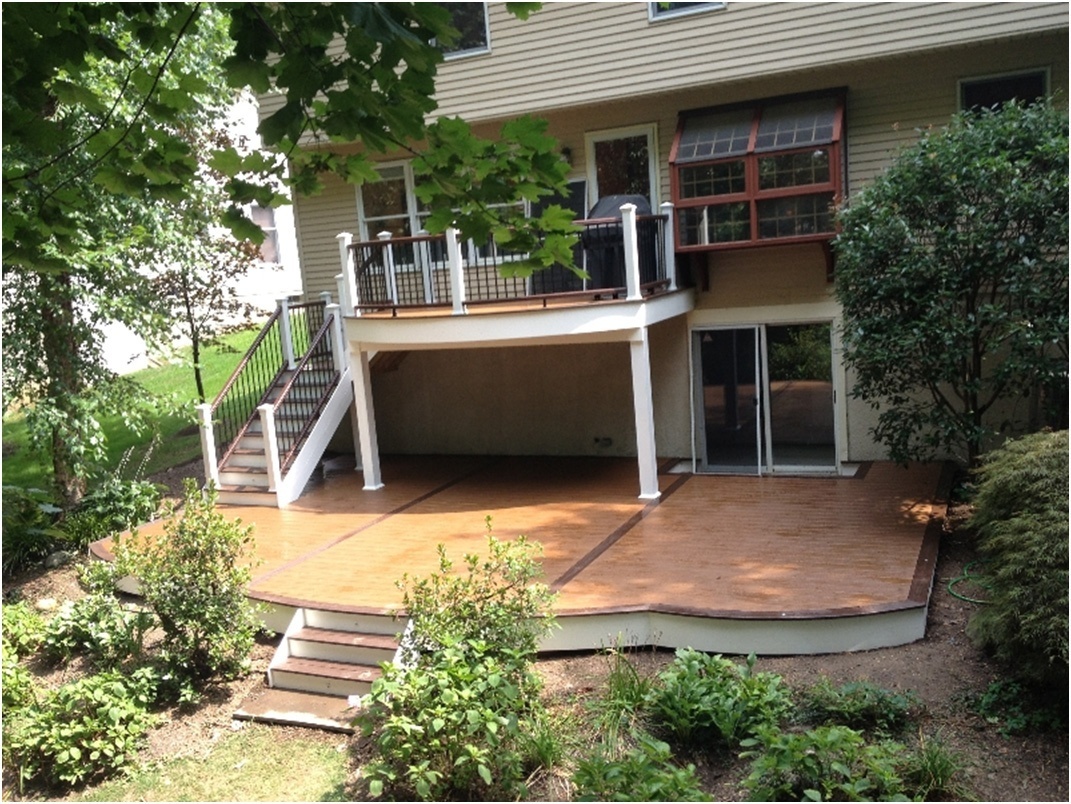 Creating an Outdoor Deck Design Above a Walkout Patio  Amazing Decks