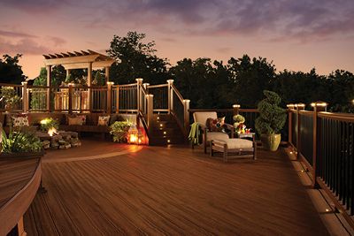 Deck lighting for trex decking- deck lighting ideas and designs- Amazing Deck